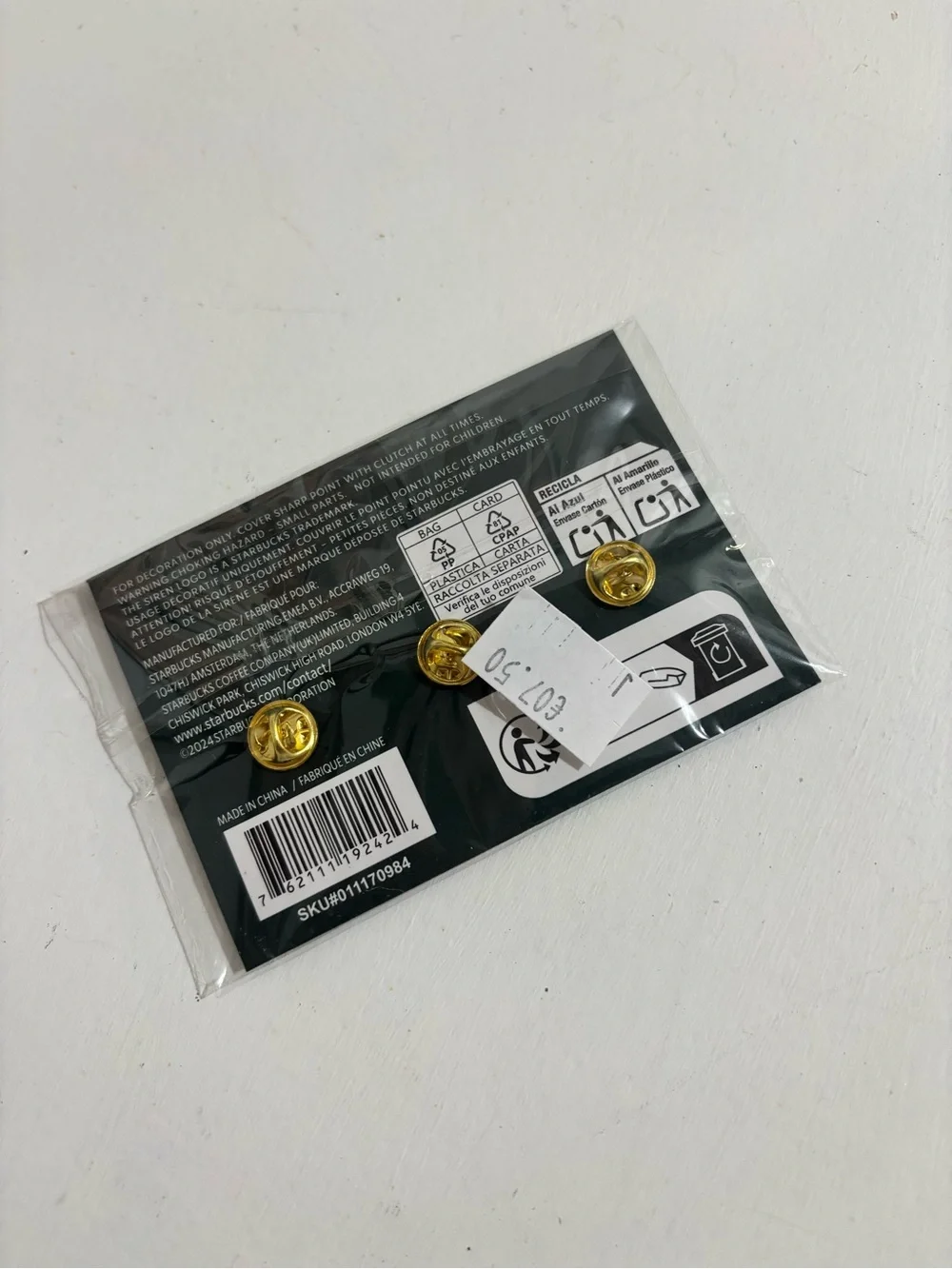 Starbucks Rare Pumpkin Spice Latte Pin Set EU Release NEW